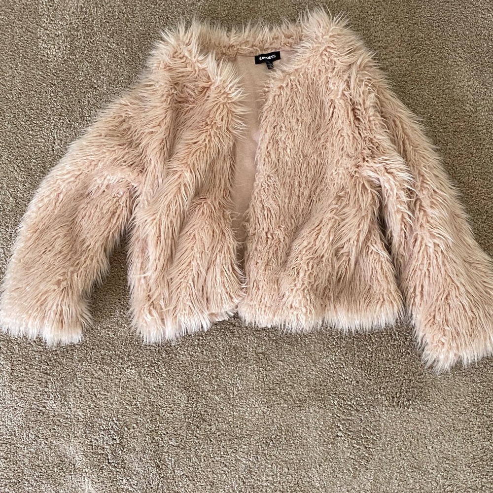 Faux fur coat